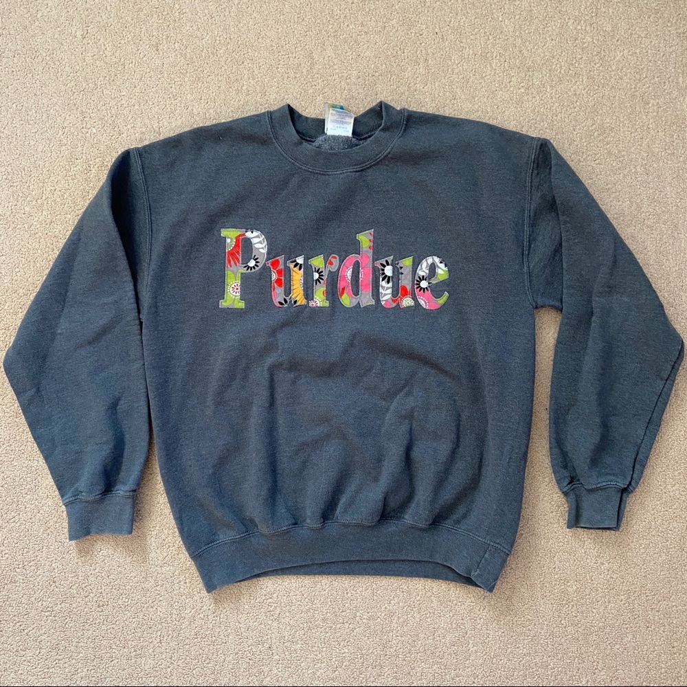Purdue University Flower logo sweatshirt